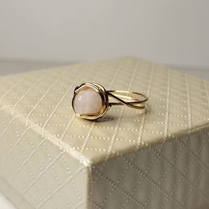 Homemade Wire Ring with Crystal